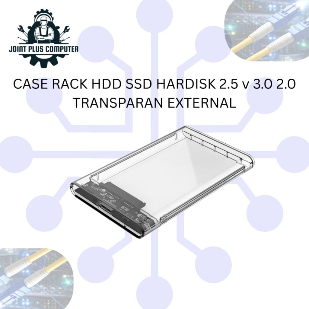 Case HDD SSD 2.5 Inch Transparan USB 3.0 External Hardisk Enclosure SATA