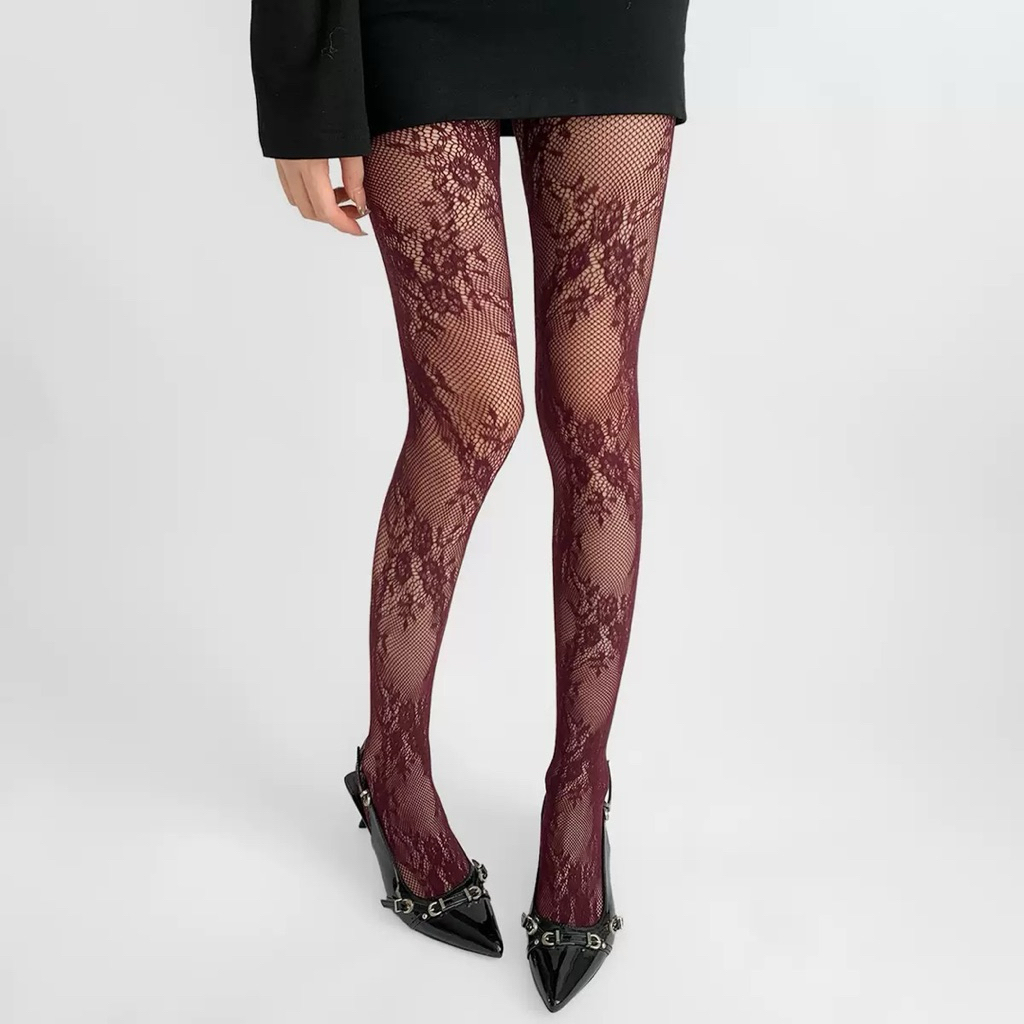 LULLABIES Stocking Motif Bunga Miring