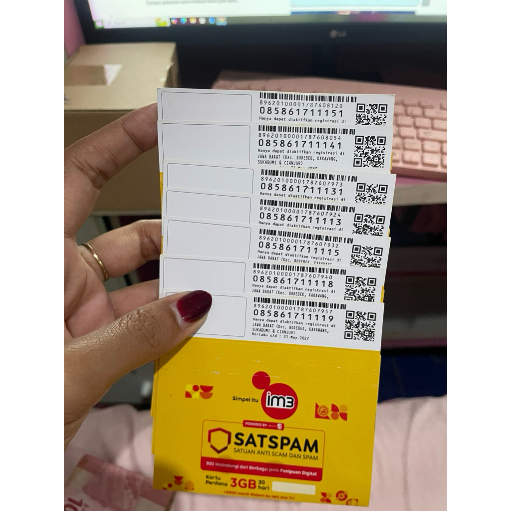 Kartu Perdana IM3 Indosat 3GB Nomor cantik Nasional, Masa Aktif Lama
