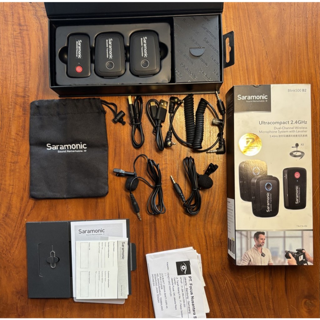 Mic Saramonic Blink500 B2 Like New Blink 500 Komplit