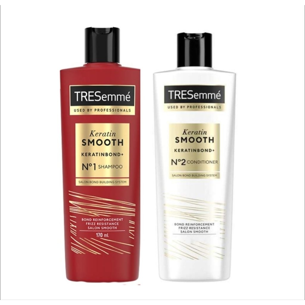 Tresemme Sampo Keratin Smooth Botol 170 ml + Tresemme Kondisioner Keratin Smooth 170 ml