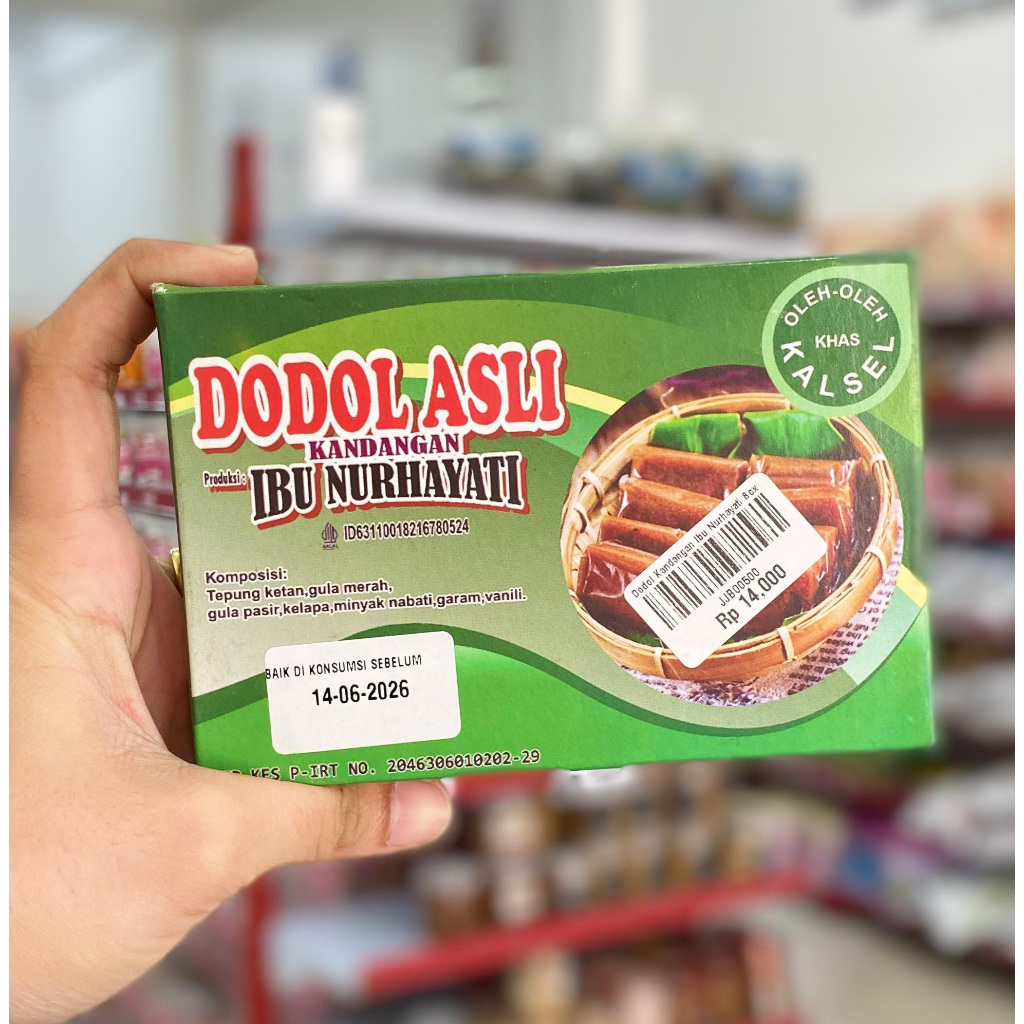 Dodol Kandangan Ibu Nurhayati Box | makanan tradisional khas kandangan | wadai banjar