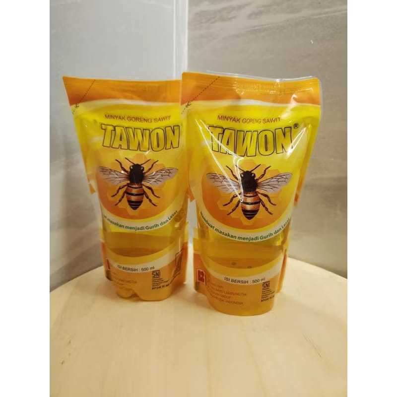 MINYAK GORENG TAWON 500ML POUCH  ( 1 DUS ISI 24 )