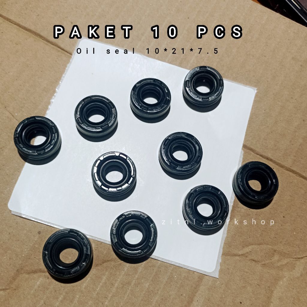 ( Paket 10 pcs ) Oil SEAL SIL SHOCK BELAKANG VARIO BEAT 10.21.7,5 ARS ORIGINAL IMPORT