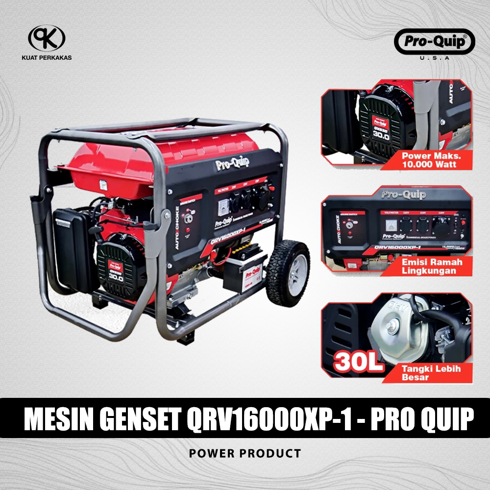 PRO QUIP genset QRV16000XP-1 / Genset daya 10.000 watt