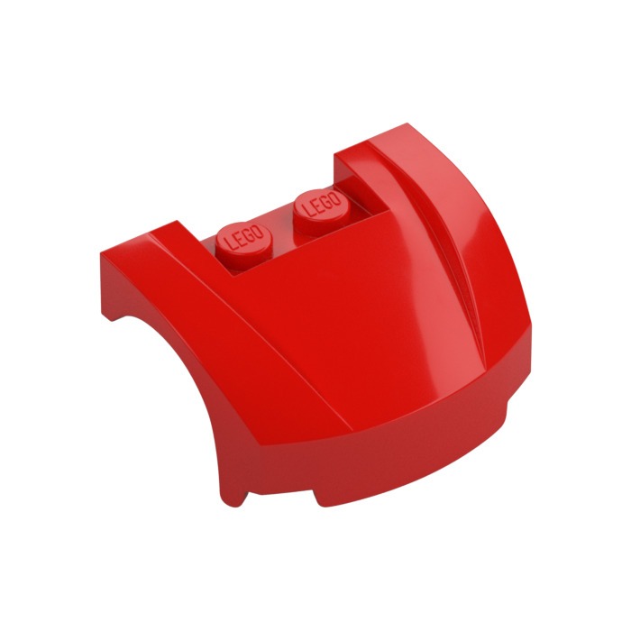 Lego Red Part 98835 Vehicle, Mudguard 3 x 4 x 1 2/3 Curved Front
