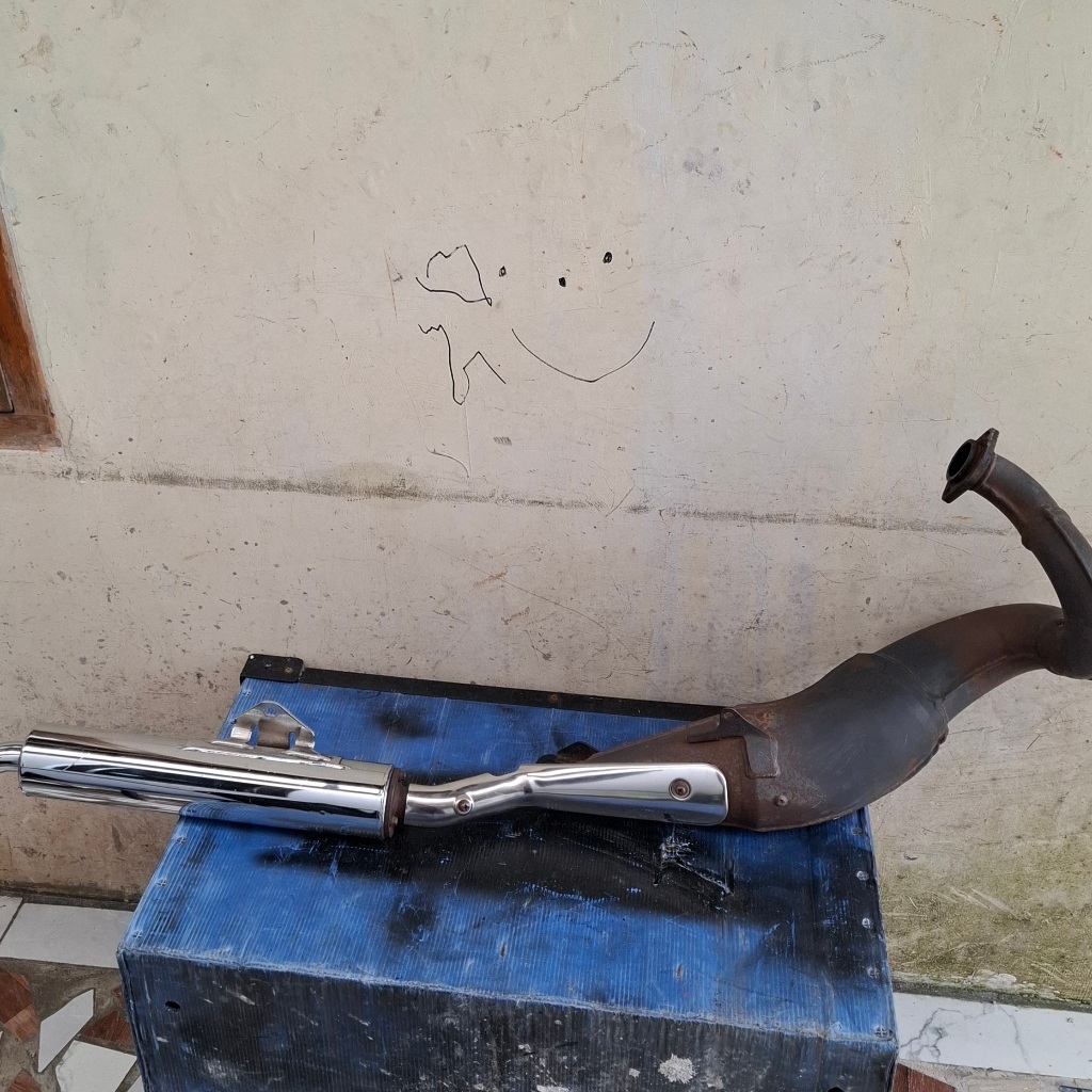 Knalpot ninja r  ninja ss original copotan (BELUM PERNAH BOBOK)