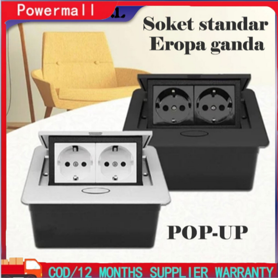 Stop Kontak Lantai Tanam Arde 2 Lubang/ Stop Kontak Lantai 4 Modul Arde Arde