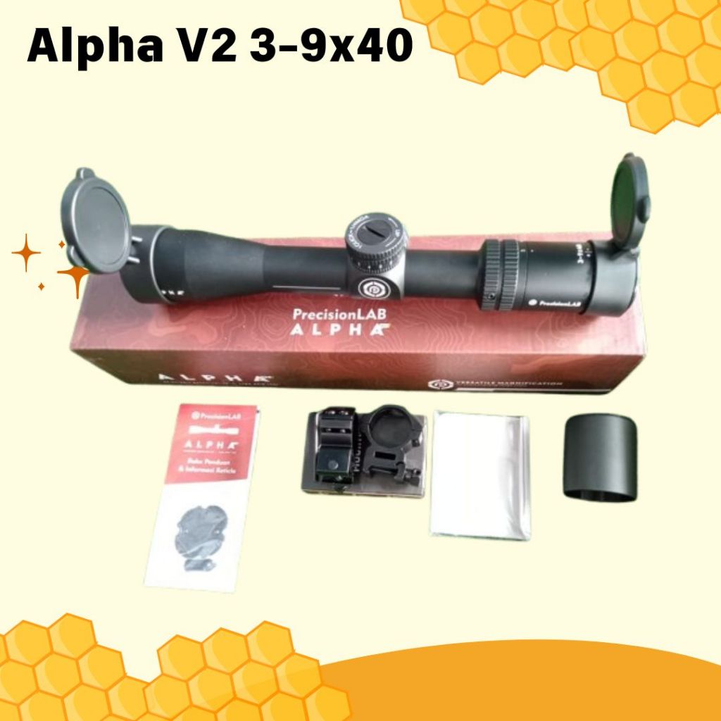 Telescope ALPHA V2 3-9x40 - Teleskop V2 Bagus