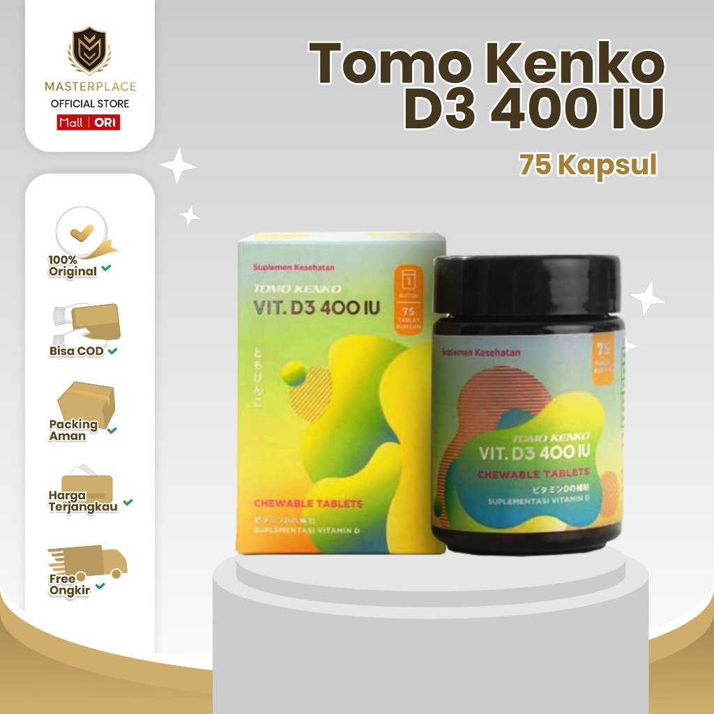 Tomo Kenko D3 400 IU Chewable (kunyah) High Quality
