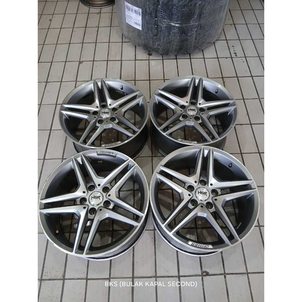 Velg Mobil Second RING 17 ROSTOCK HSR R17 5X112 AUDI MERCY PNP INNOVA HRV CRV XPANDER CAMRY CIVIC