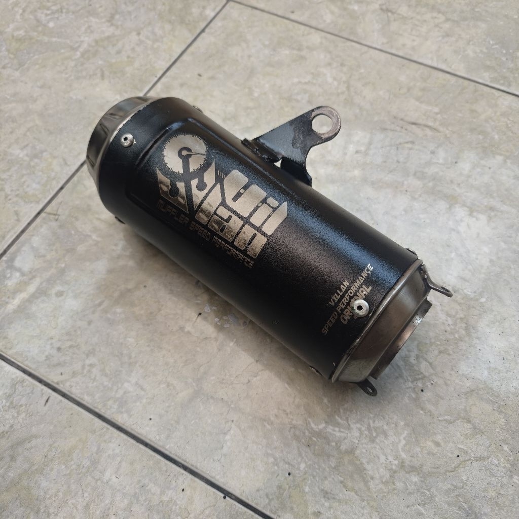 Knalpot Villan Pro 1 One Black Second Bekas Silencer Racing Original Ori