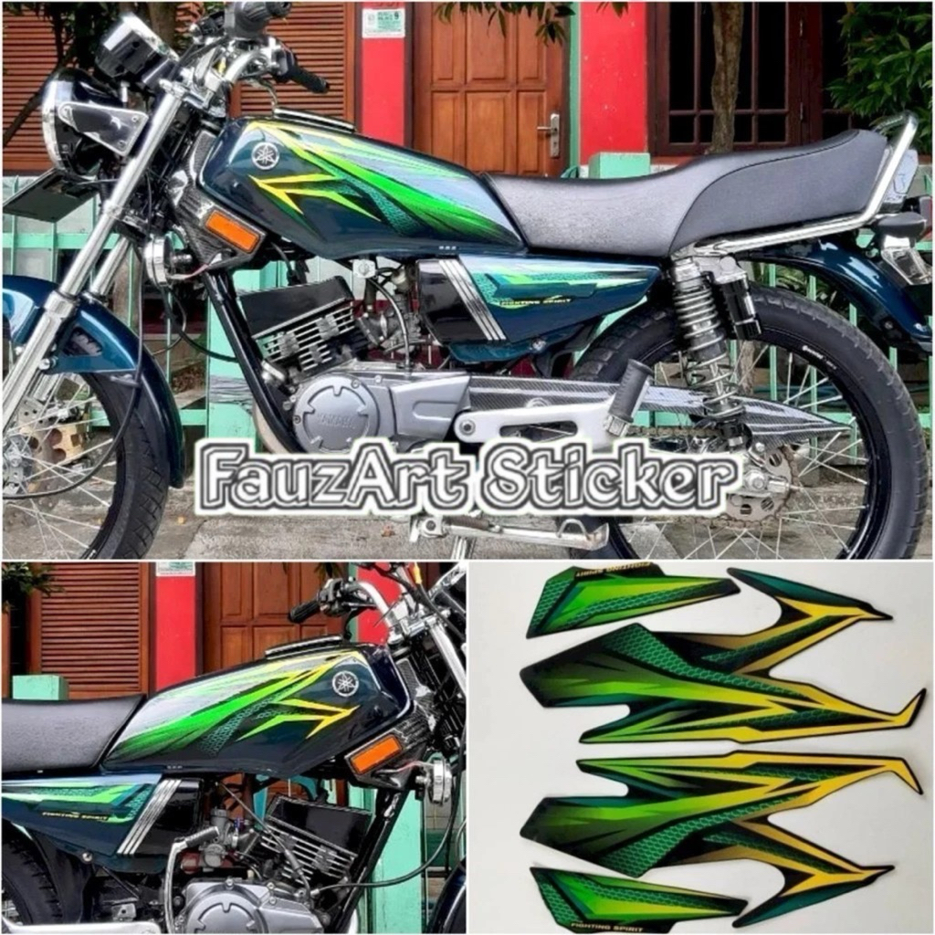 sticker RX KING 2005 hijau - striping RX KING 2005 anti gores  - polet RX KING - RX KING