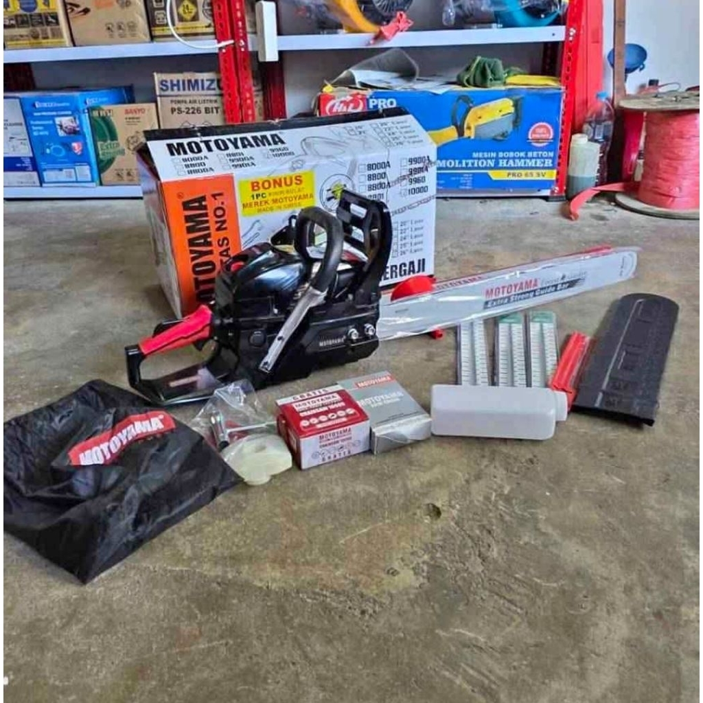 CHAINSAW MOTOYAMA BAR 26 INC BAJA GERGAJI KAYU