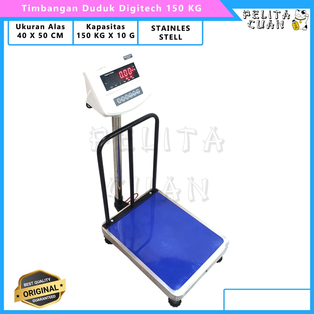 Timbangan Duduk Digital 150kg Digitech Timbangan Barang Tiang Warung Sembako