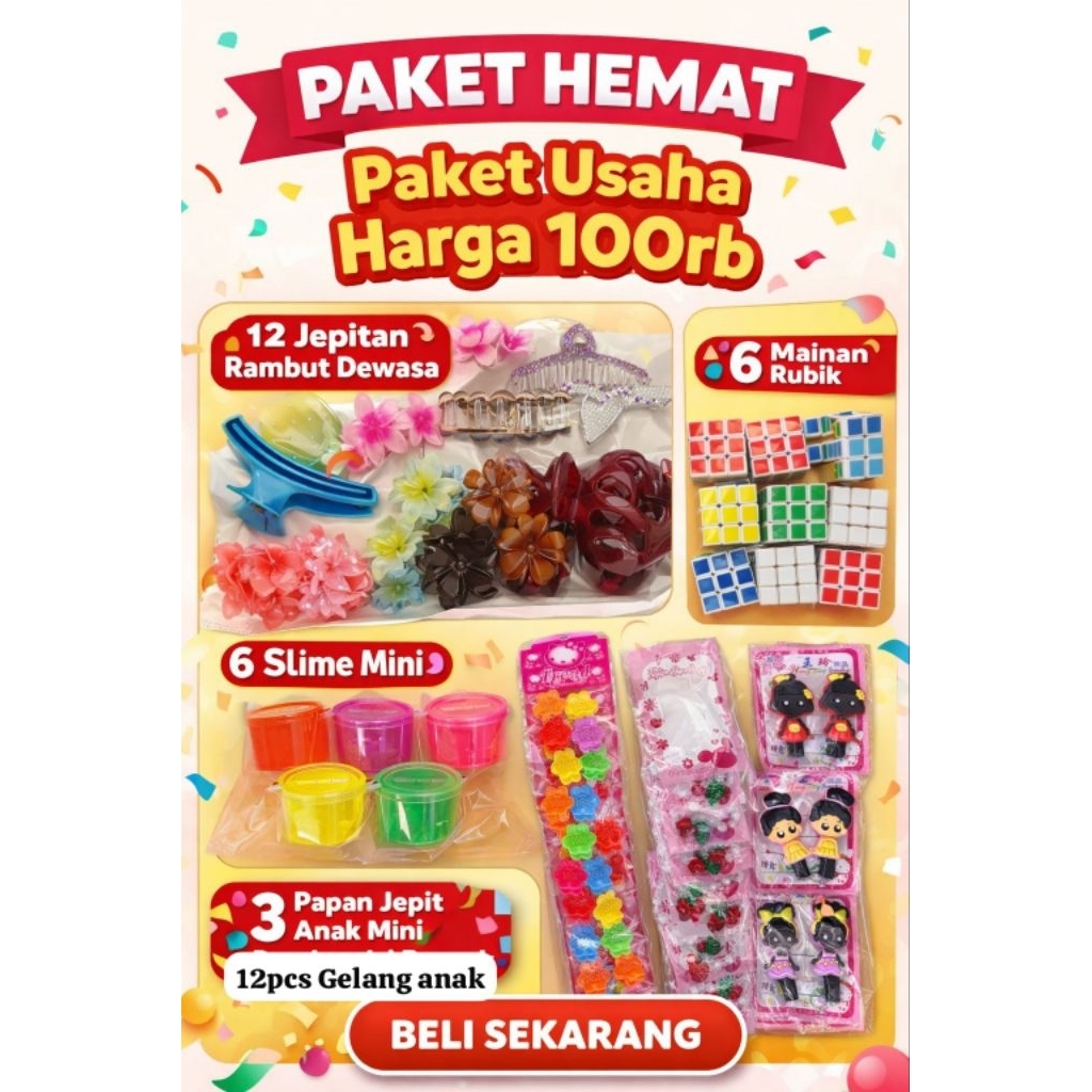 PAKET USAHA MAINAN ANAK | PAKET HEMAT JEPITAN DAN MAINAN ANAK