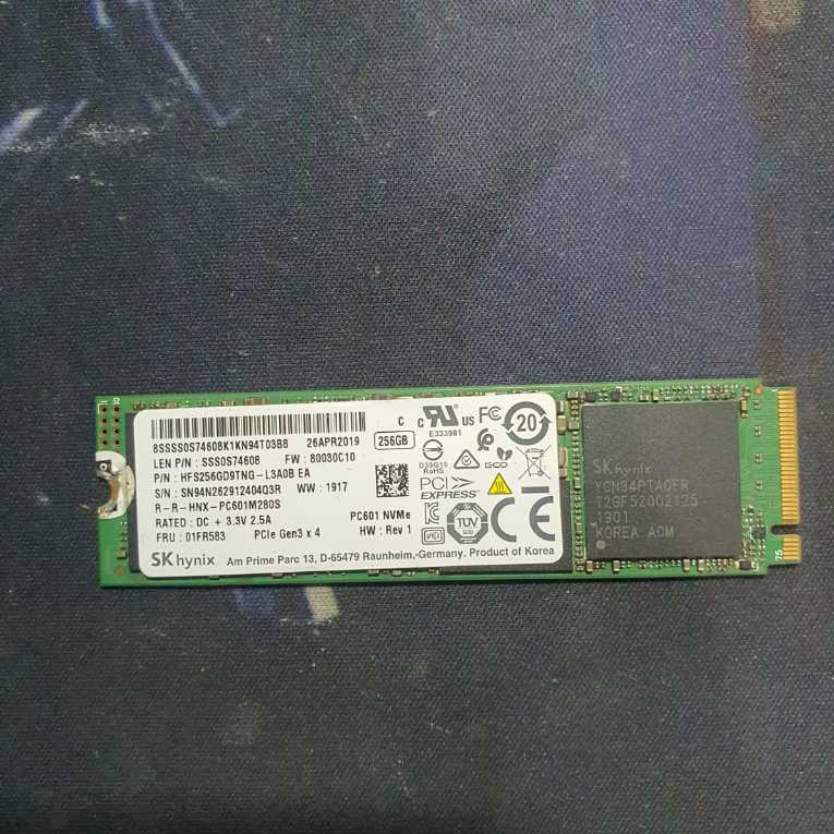 SSD NVMe 256GB | SK hynix, Samsung, Micron