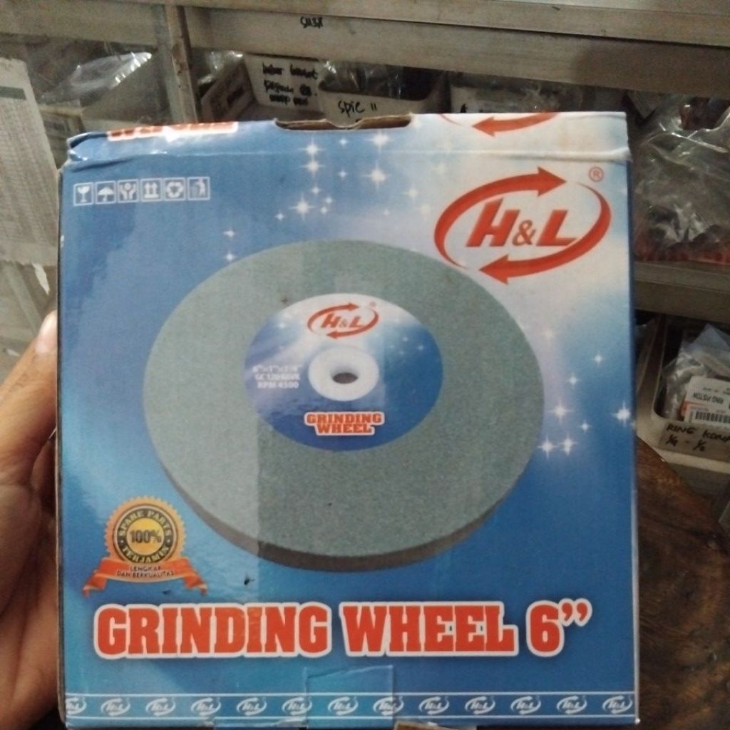 Batu Gerinda Duduk 6Inch / Grinding Whell 6" / Batu asah gurinda / Mata Gerinda duduk 6 Inch / Batu 