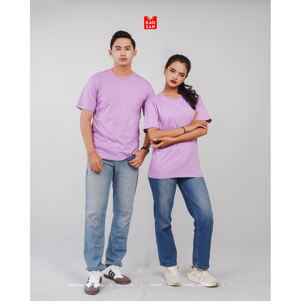 KAOS POLOS UNGU MUDA - KAOS POLOS PRIA DAN WANITA - KAOSAN OFFICIAL