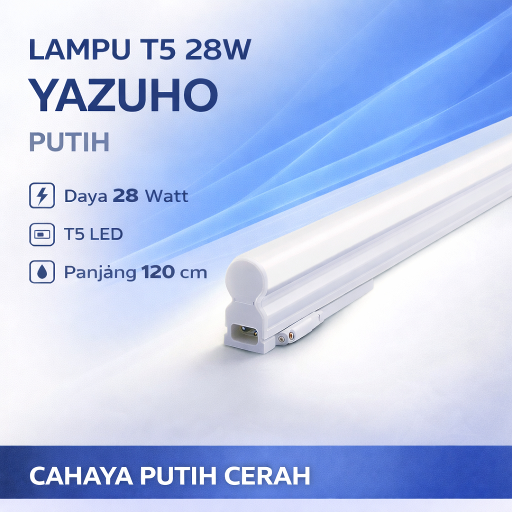 YAZUHO Lampu T5 28W PUTIH