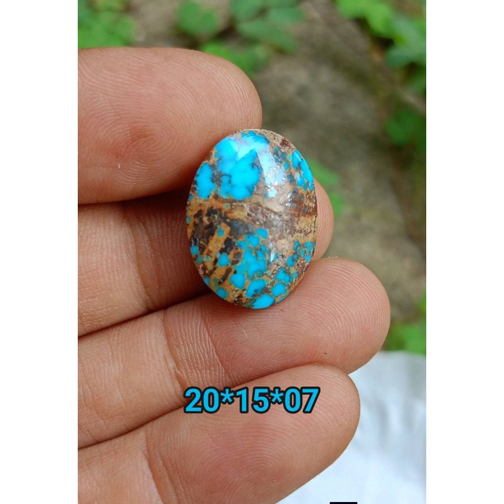 BATU PIRUS PERSIA BLUE FANCY URAT EMAS HIGH QUALITY