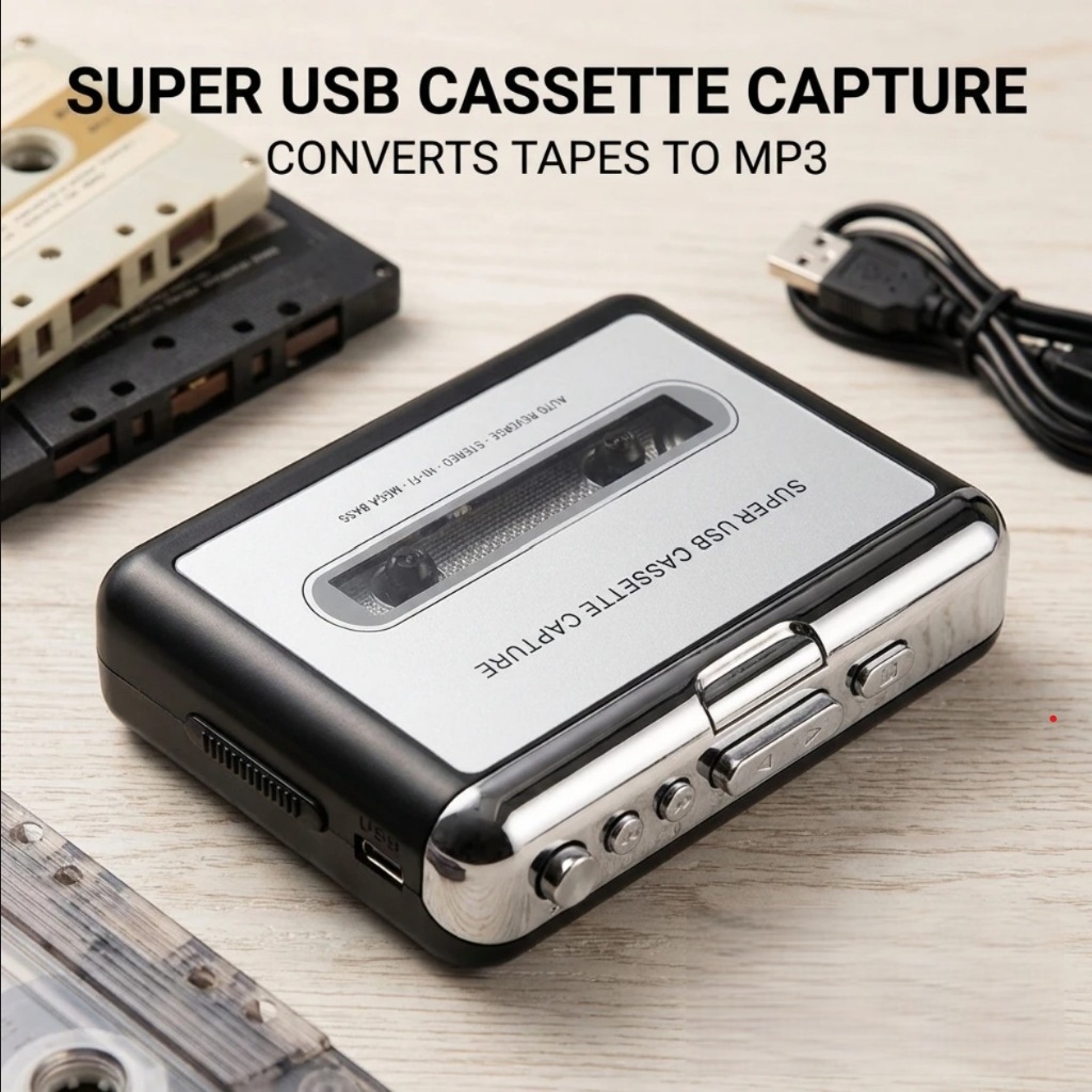 EZCAP007 SUPER USB CASSETTE CAPTURE / CASSETTE TAPE PLAYER WALKMAN
