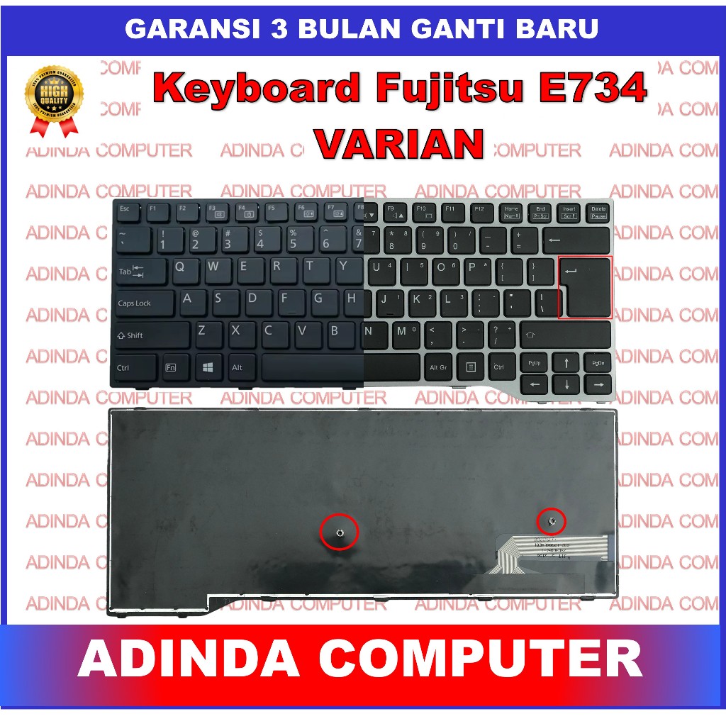 Keyboard Fujitsu Lifebook E734 E743 E744 E745 E746 E733 E544 E546 E547 U745 E736 T725 T726 STYLISTIC