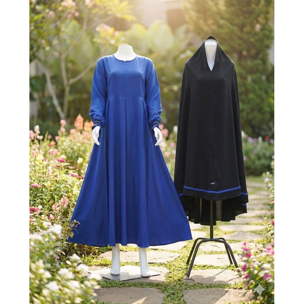 baju gamis syari remaja wanita anak gadis kelelawar murah terbaru Set Gamis Arabella Seri 2 by Duta 