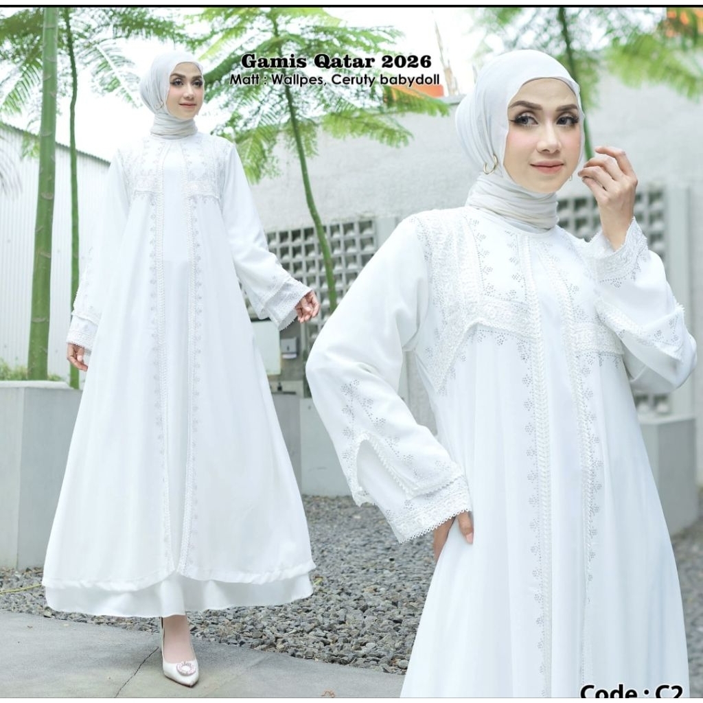 Abaya Putih Abaya Haji Gamis Arab Gamis Putih Premium