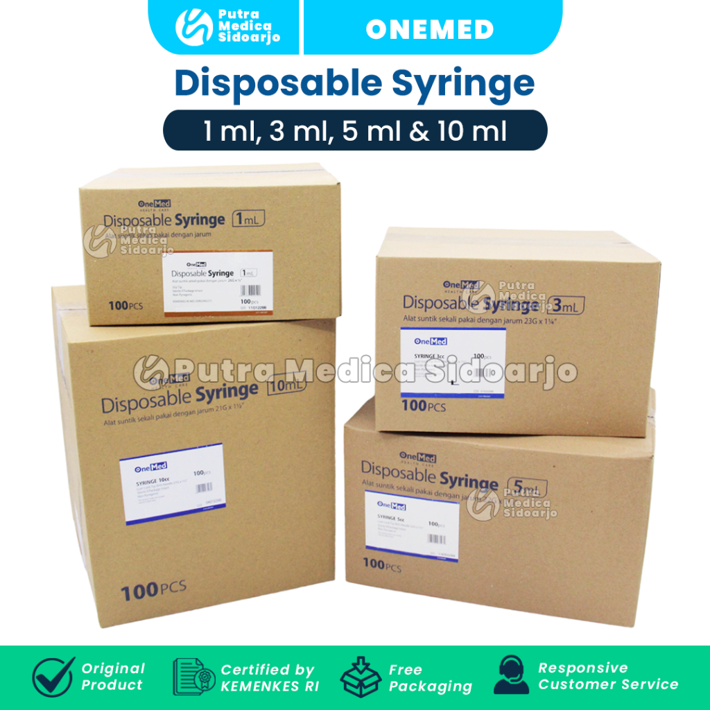 Onemed Spuit 10cc - 1 Box / Syringe