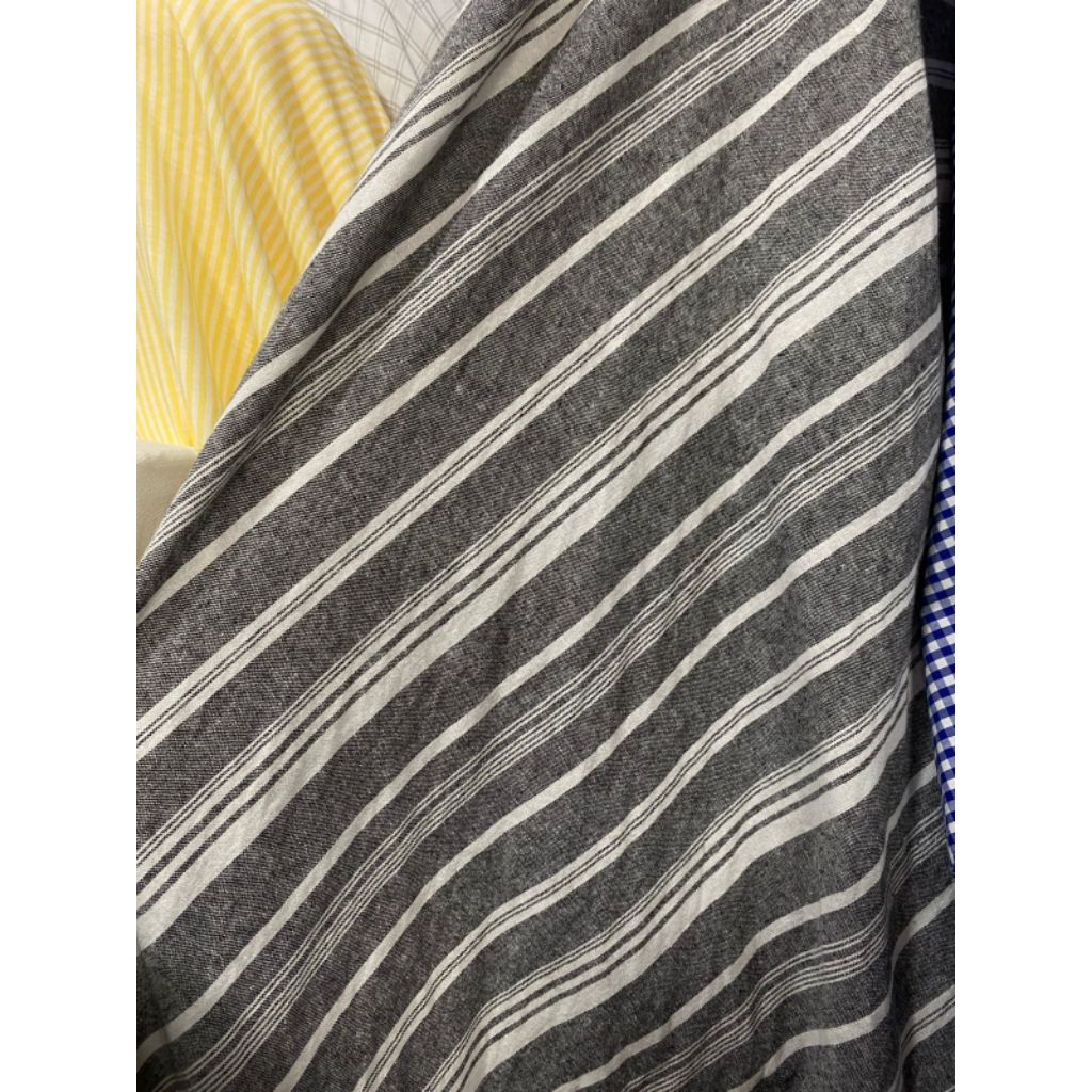 kain linen Motif salur harga 0,5 -kain linen Motif salur cantik