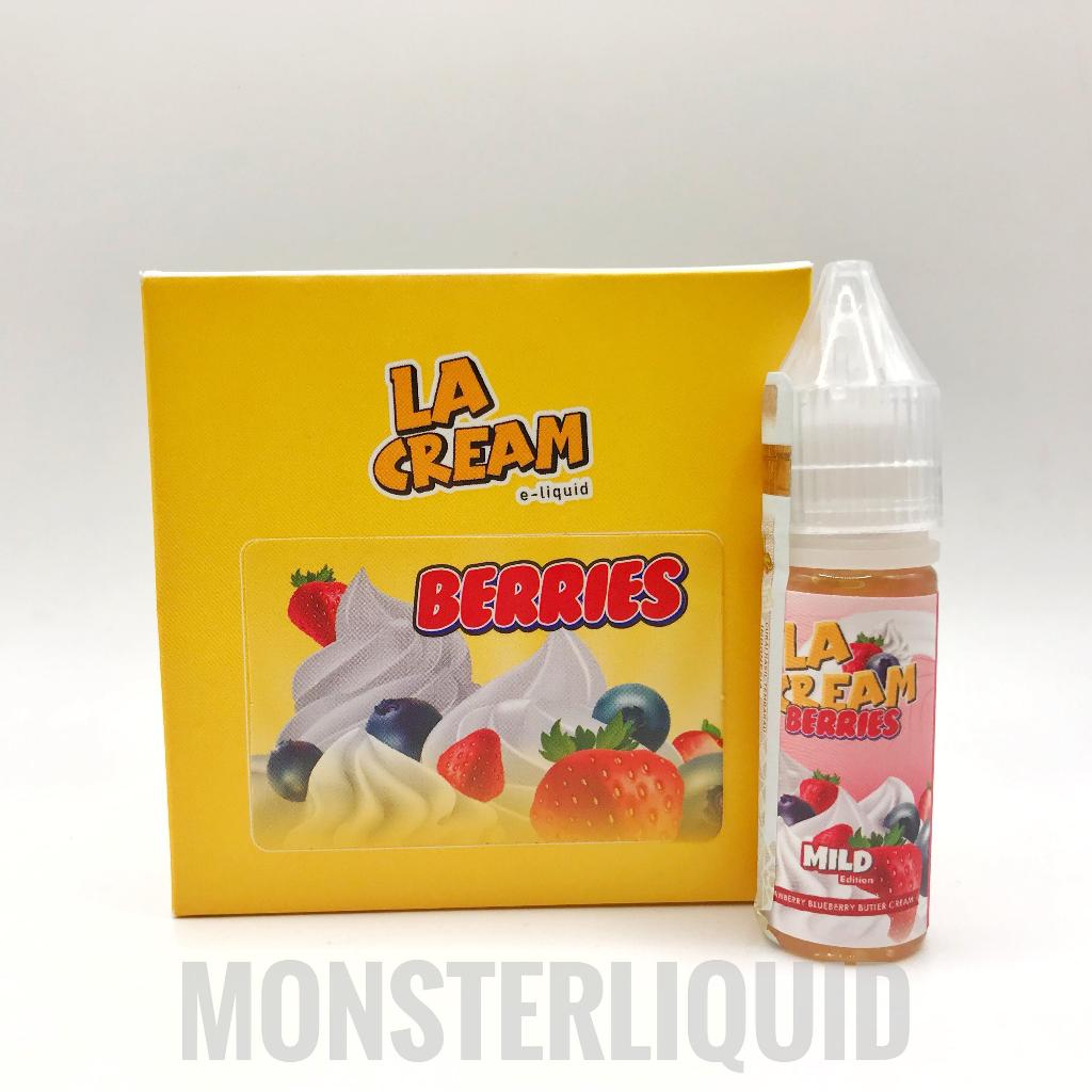 [ SALT NIC ] LA CREAM BERRIES BY LACREAM 10MG 15ML LIQUID (HARGA SATUAN)