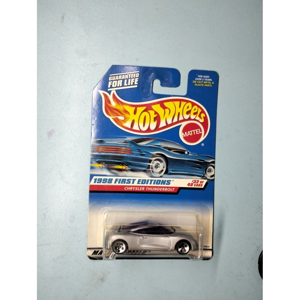 Hot Wheels Chrysler Thunderbolt edisi 1998 Blue card