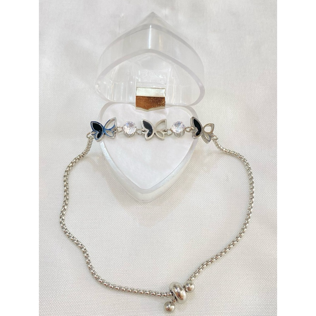 gelang serut Silver titanium