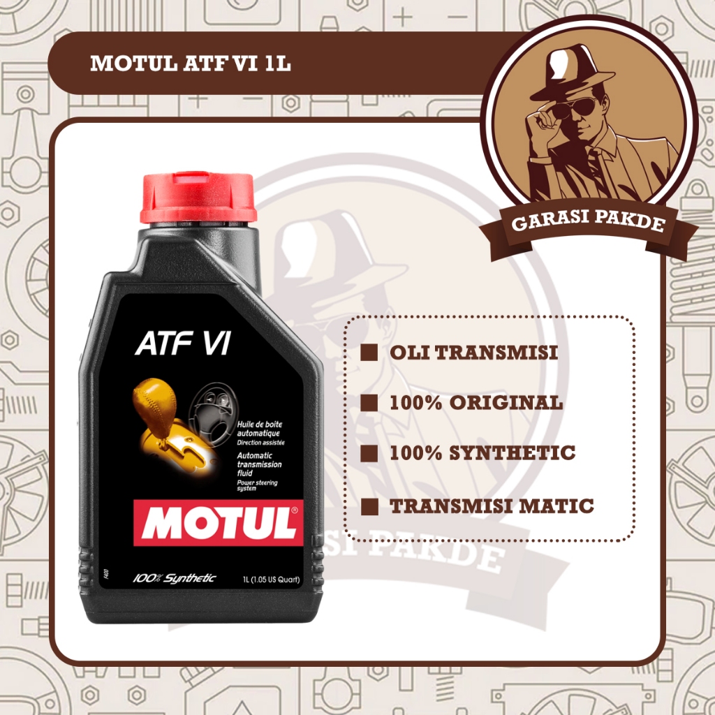 Motul ATF VI 1L - Oli Transmisi Mobil Dexron VI 100% Synthetic Original
