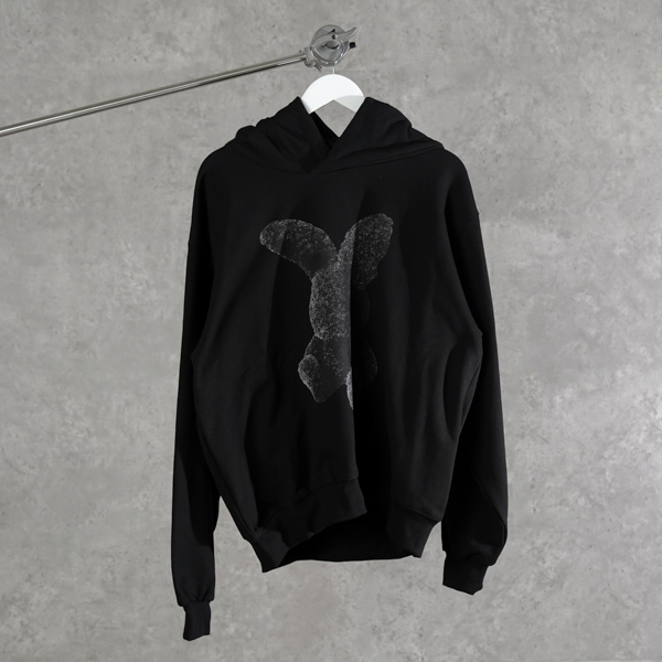 Jaket ADV FUZZY RABBIT BLACK HOODIE 100% ORIGINAL