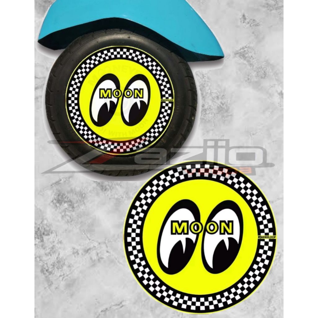 Stiker Wildop Mooneyes R10 Vespa
