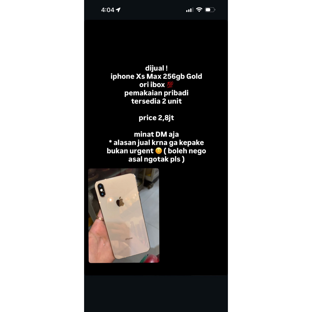xs max second 256gb gold