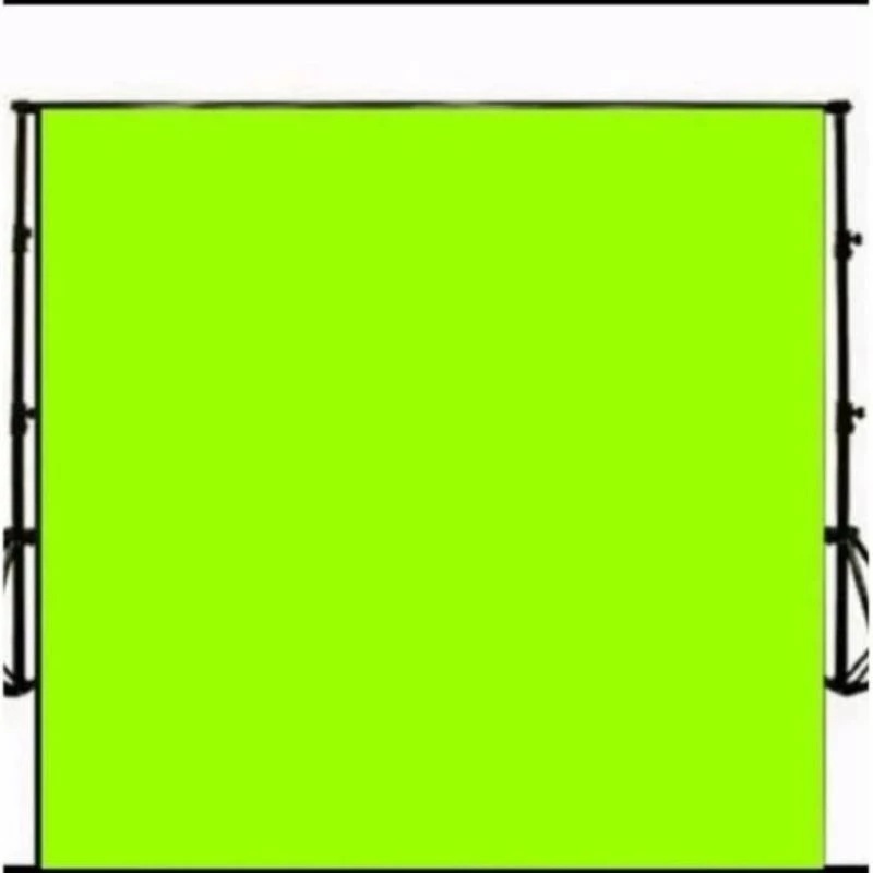 Kain Background Studio Foto Warna Hijau Stabilo Bahan Kaos 2.5x3m