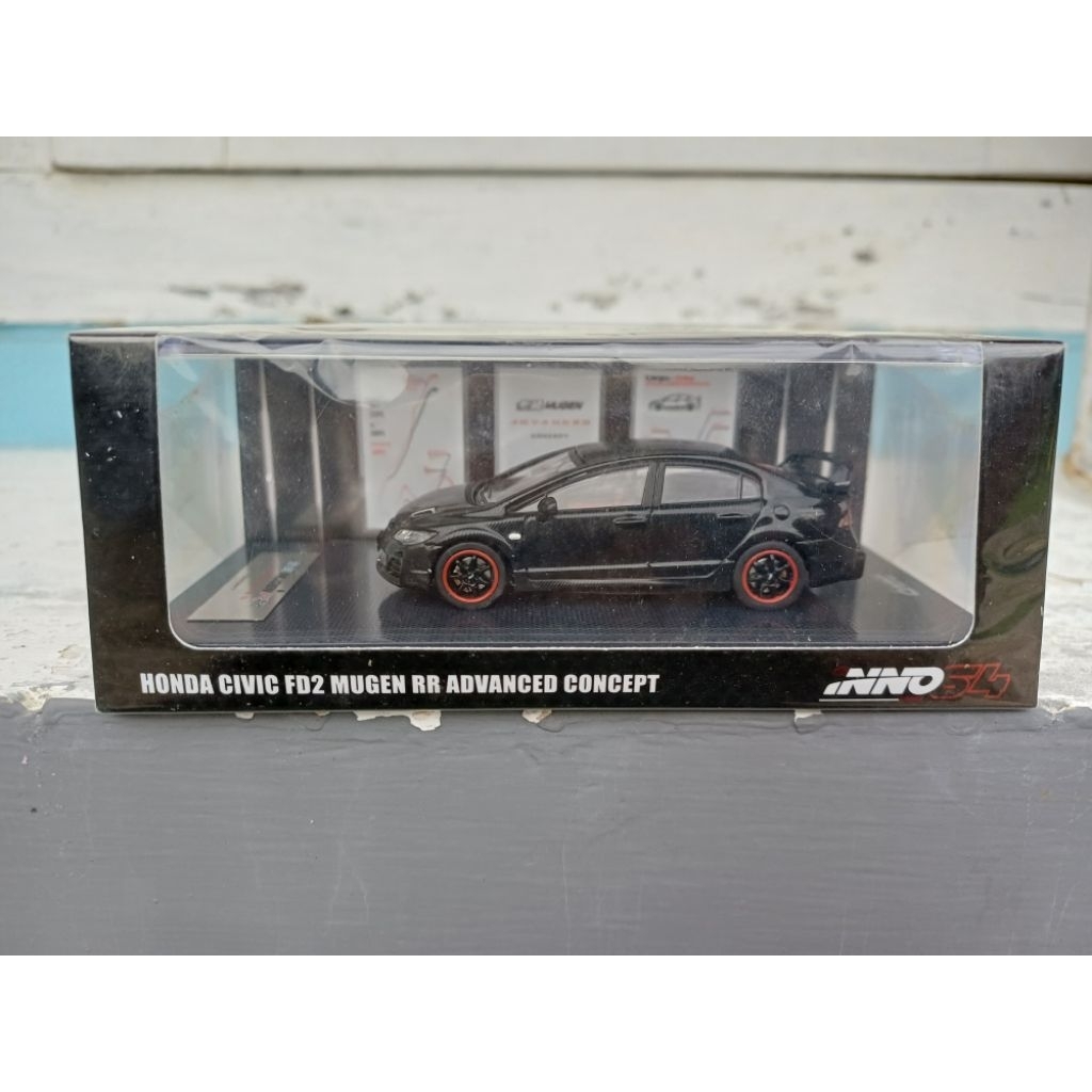Inno64 Honda Civic FD2 Mugen RR Advanced Concept BLACK Sealed (Limited vvvhtf Rare)