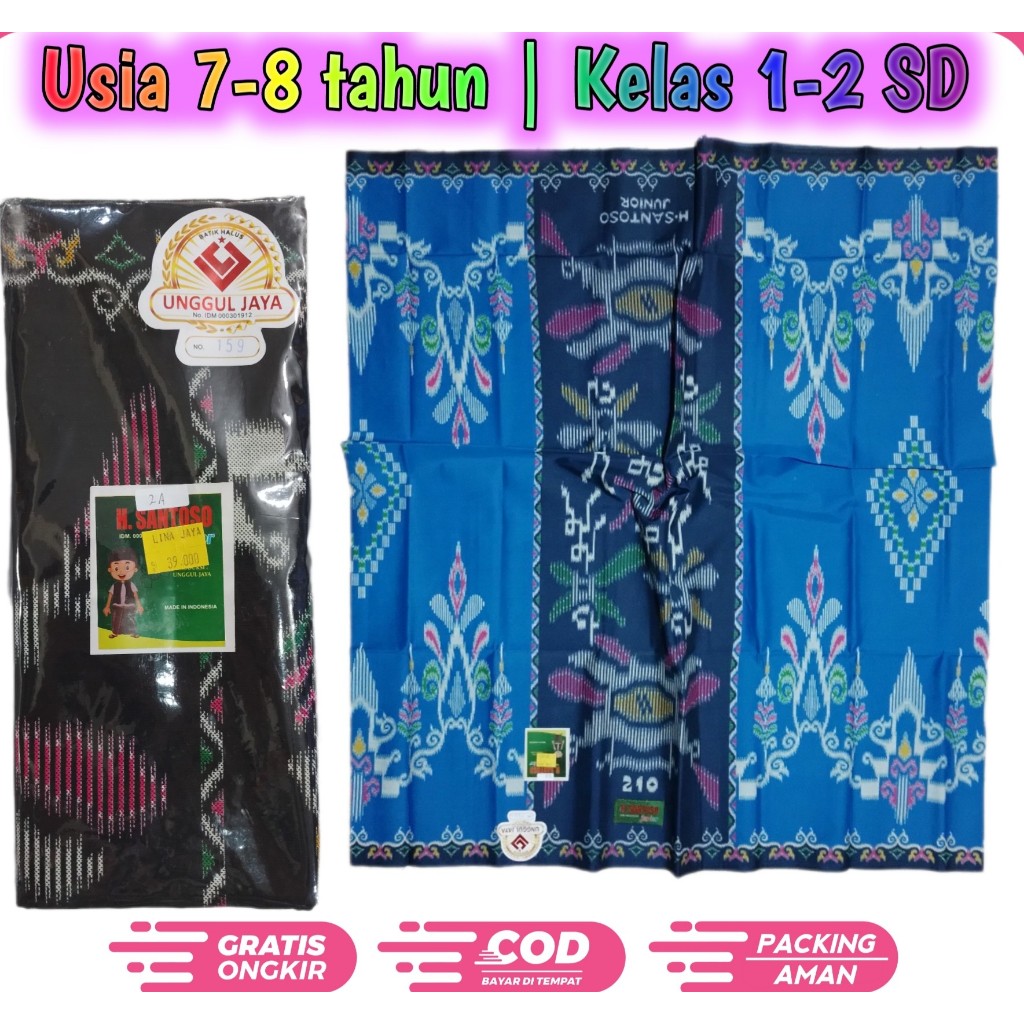 Sarung Batik Anak Usia 5 6 Tahun atau Kelas TK H. Santoso Al-Anbiyaa' Junior Batik Unggul Jaya