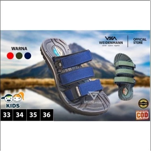 Official Weidenmann Weidenman montana kids Sandal Jepit Gunung Hiking Casual Anak Laki Laki original