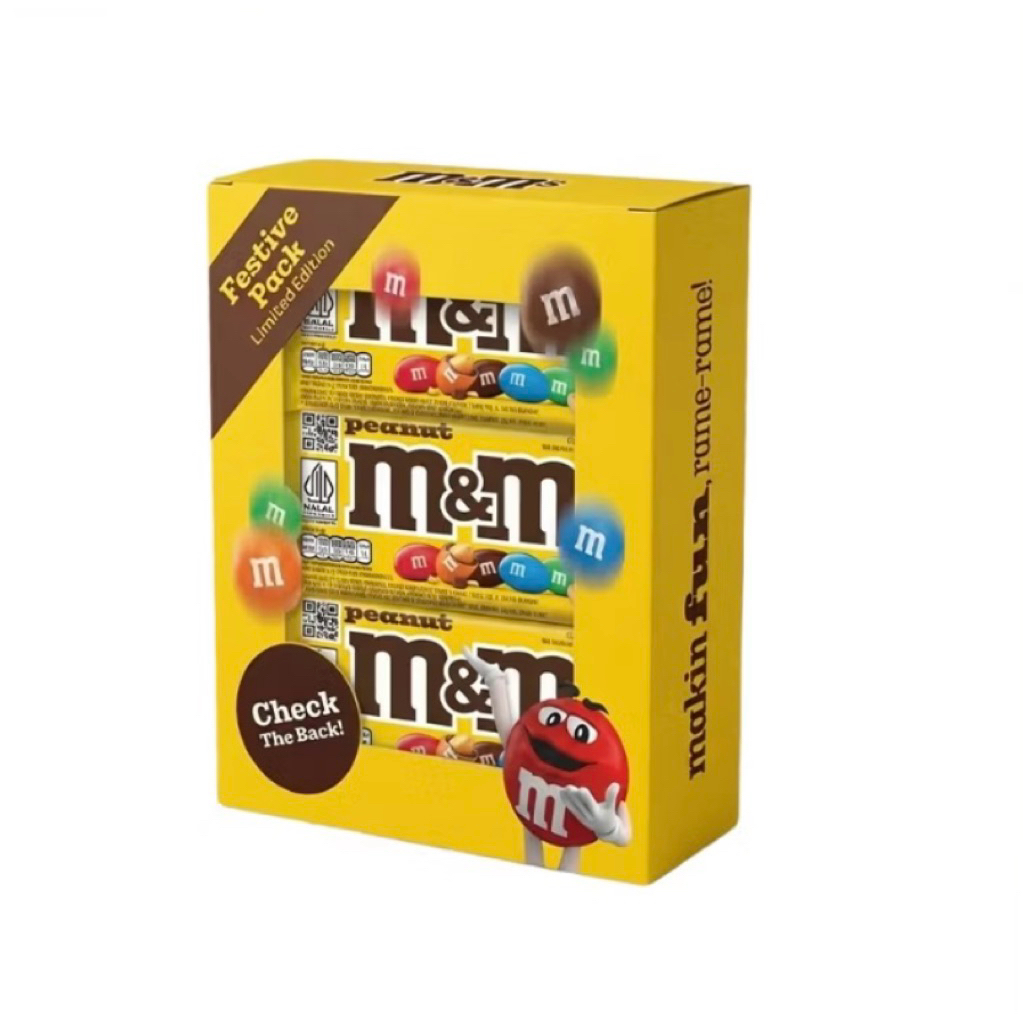M&m chocolate peanut special edition coklat kacang mnm