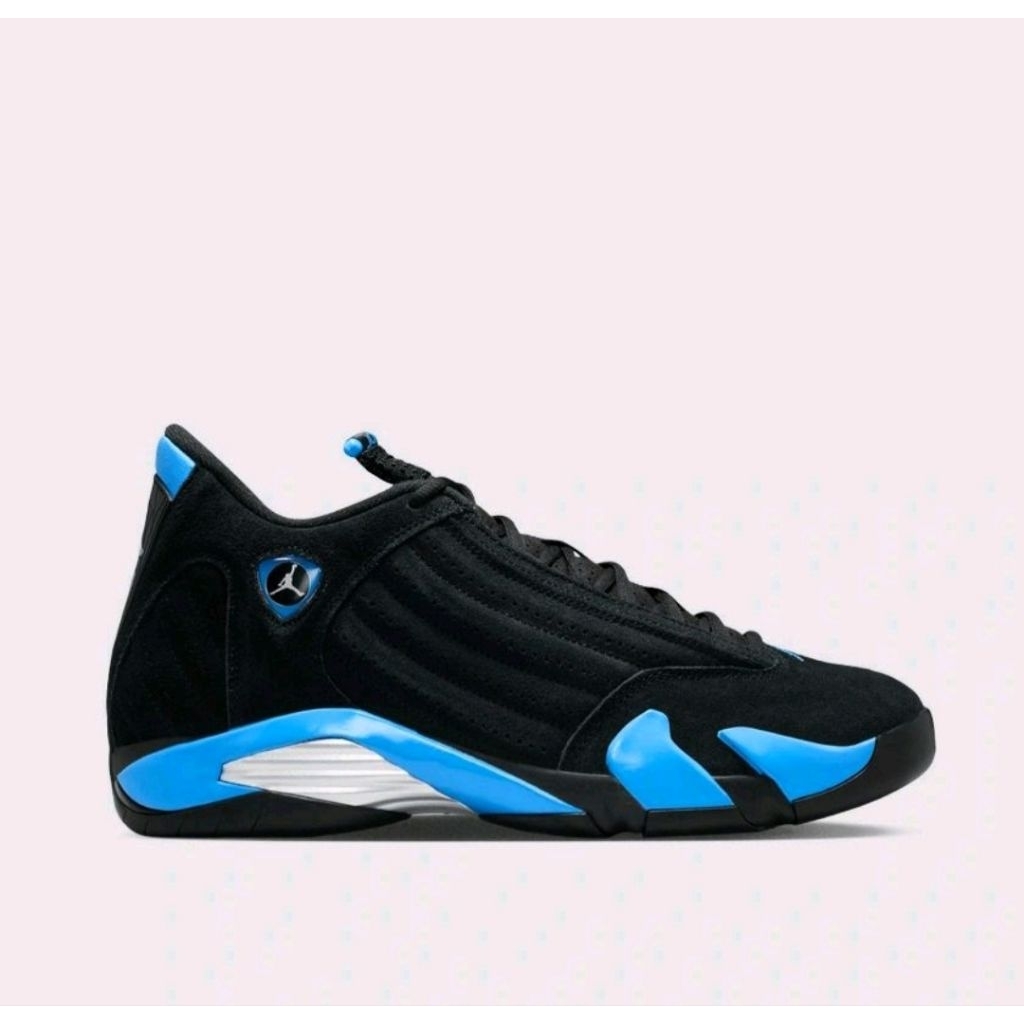 NIKE MEN'S SHOES - NIKE AIR JORDAN 14 RETRO - BLACK/WHITE-UNIVERSITY BLUE