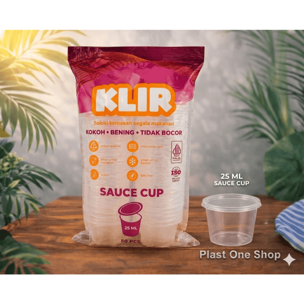 THINWALL SAUCE CUP KLIR 25ML