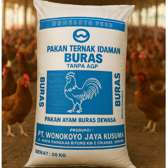 Pur Pakan Ayam Buras Wonokoyo Pakan Ternak Idaman Repack 1kg