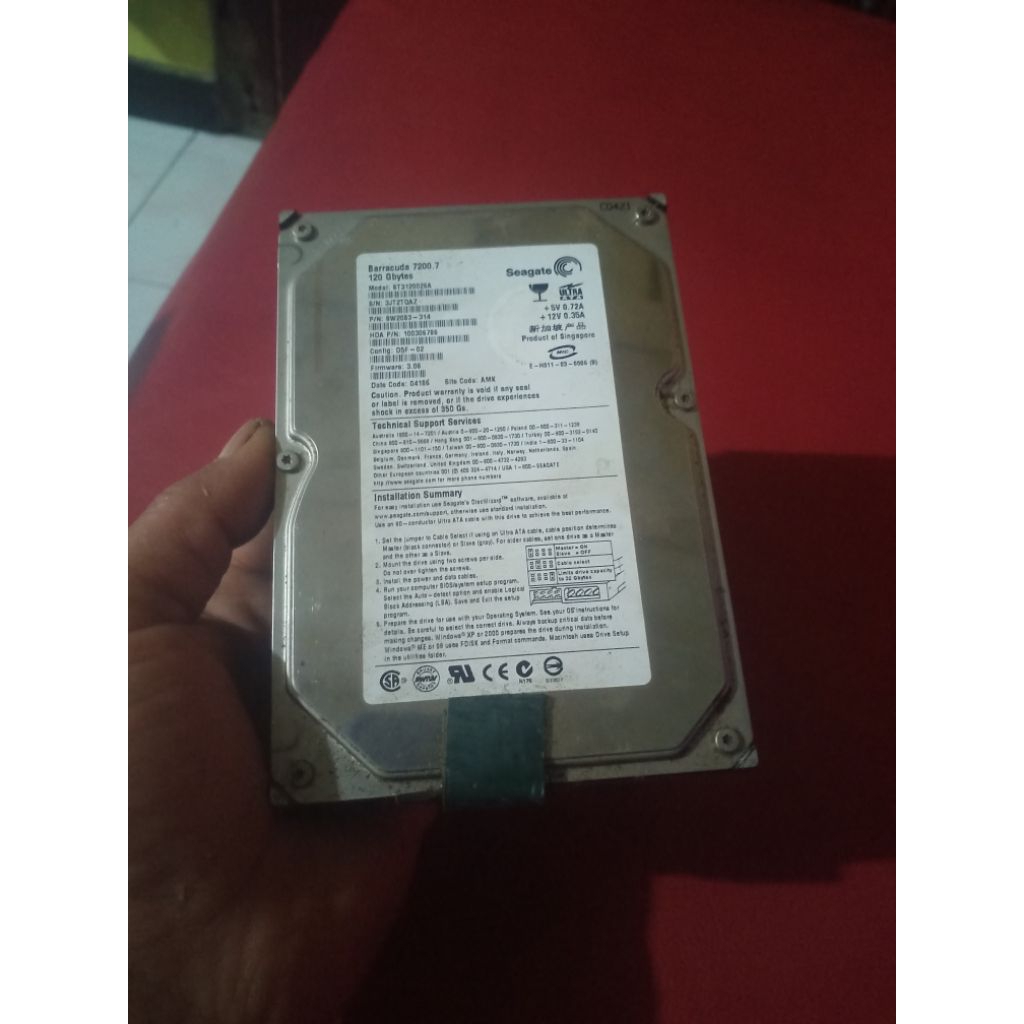 real pick, hardisk ps2 120gb sudah full game (bekas)
