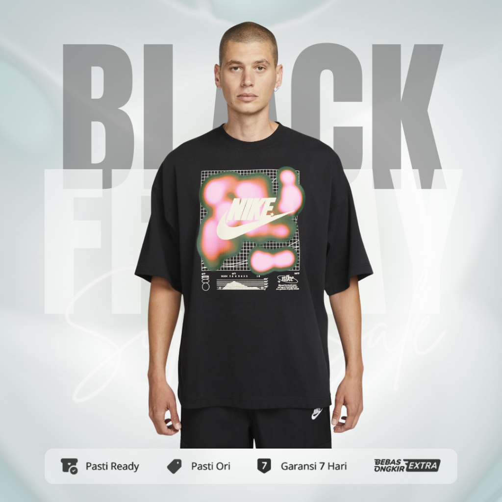 Kaos Nike Original Pria Nike Sportswear M90 Tee - Black