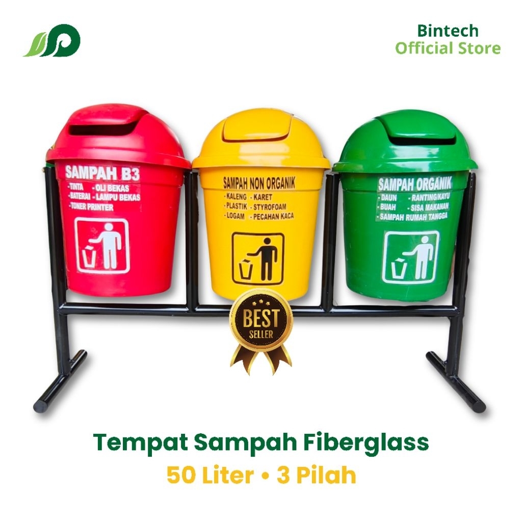 Tempat sampah 3 pilah ,tempat sampah outdoor ,tempat sampah fiberglass
