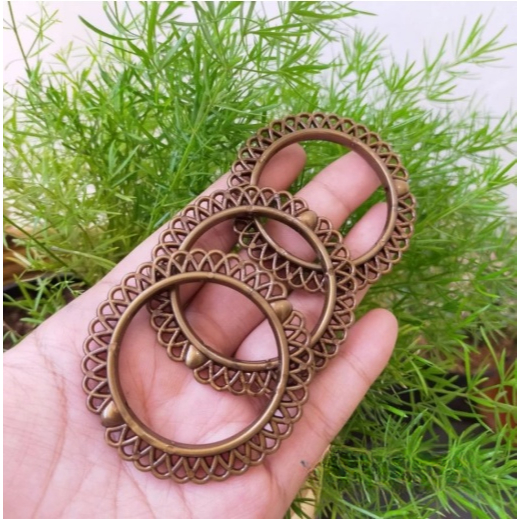 Ornamen Hias Bakaran Bulat - Atg bakaran Etnik - Manik Bakaran
